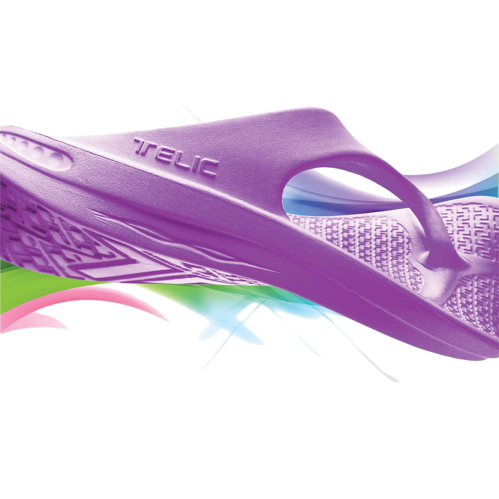 TELIC Women's Energy Flip Flop-Pillow-Soft, Supportive, Lightweight, Waterproof-Perfect for Beach & Pool, Forbidden Fuchsia, 6 Women/5 Men-2