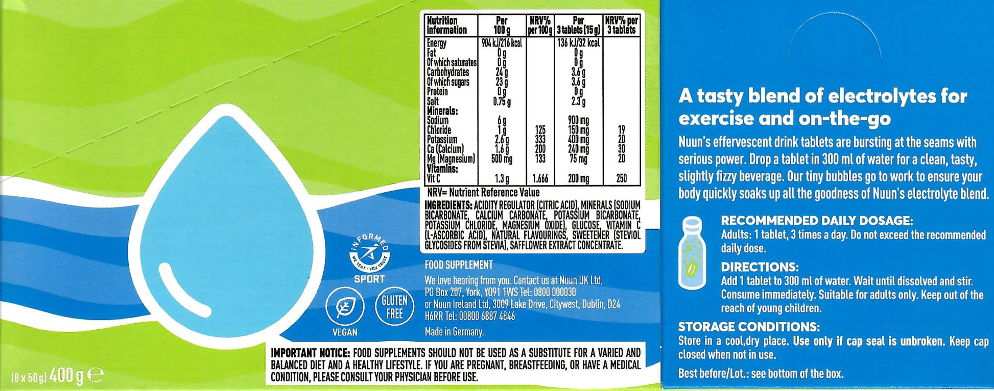 NUUN Sport Electrolytes Hydration Tablets - 4 Tubes of Electrolyte Tabs (40 Total Tablets) Bundled with A Pack of Elastic No-tie Reflective Shoe Laces (Lemon Lime)-5