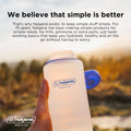 Nalgene Water Bottle - Lightweight Sustain Tritan BPA-Free Shatterproof Bottle for Backpacking, Hiking, Gym, 32 OZ, Wide Mouth, Indigo-5