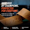 Team Industry x Underdown L325 Signature Edition Tan Leather Deadlift Wrist Wraps - Lat Pulls, Rows Training Accessory
