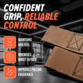 Team Industry x Underdown L325 Signature Edition Tan Leather Deadlift Wrist Wraps - Lat Pulls, Rows Training Accessory