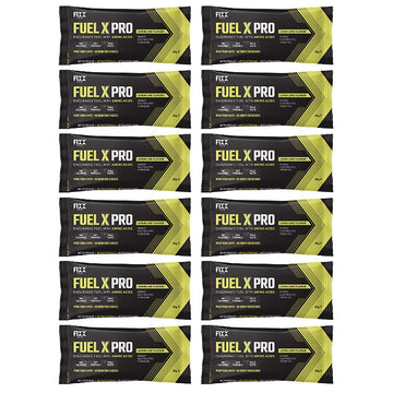Fixx Nutrition Fuel X Pro Endurance Fuel With Amino Acids - Energy, Electrolytes, Hydration - Box of 12 x 55g Sachets