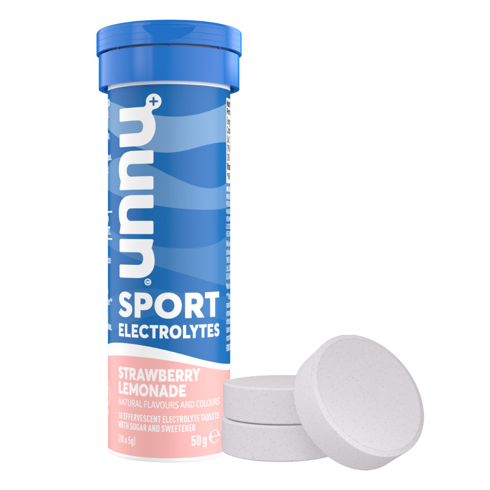 NUUN Sport Electrolytes Hydration Tablets - 4 Tubes of Electrolyte Tabs (40 Total Tablets) Bundled with A Pack of Elastic No-tie Reflective Shoe Laces