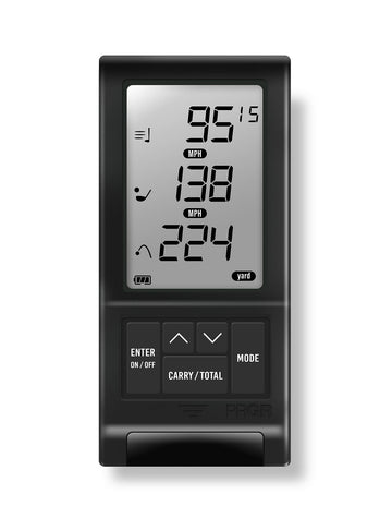 PRGR Portable Launch Monitor For Golf (Black) Includes Batteries & Carry Pouch